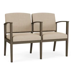 Mason Street Steel 2-Seater With Center Arm In Premium Upholstery