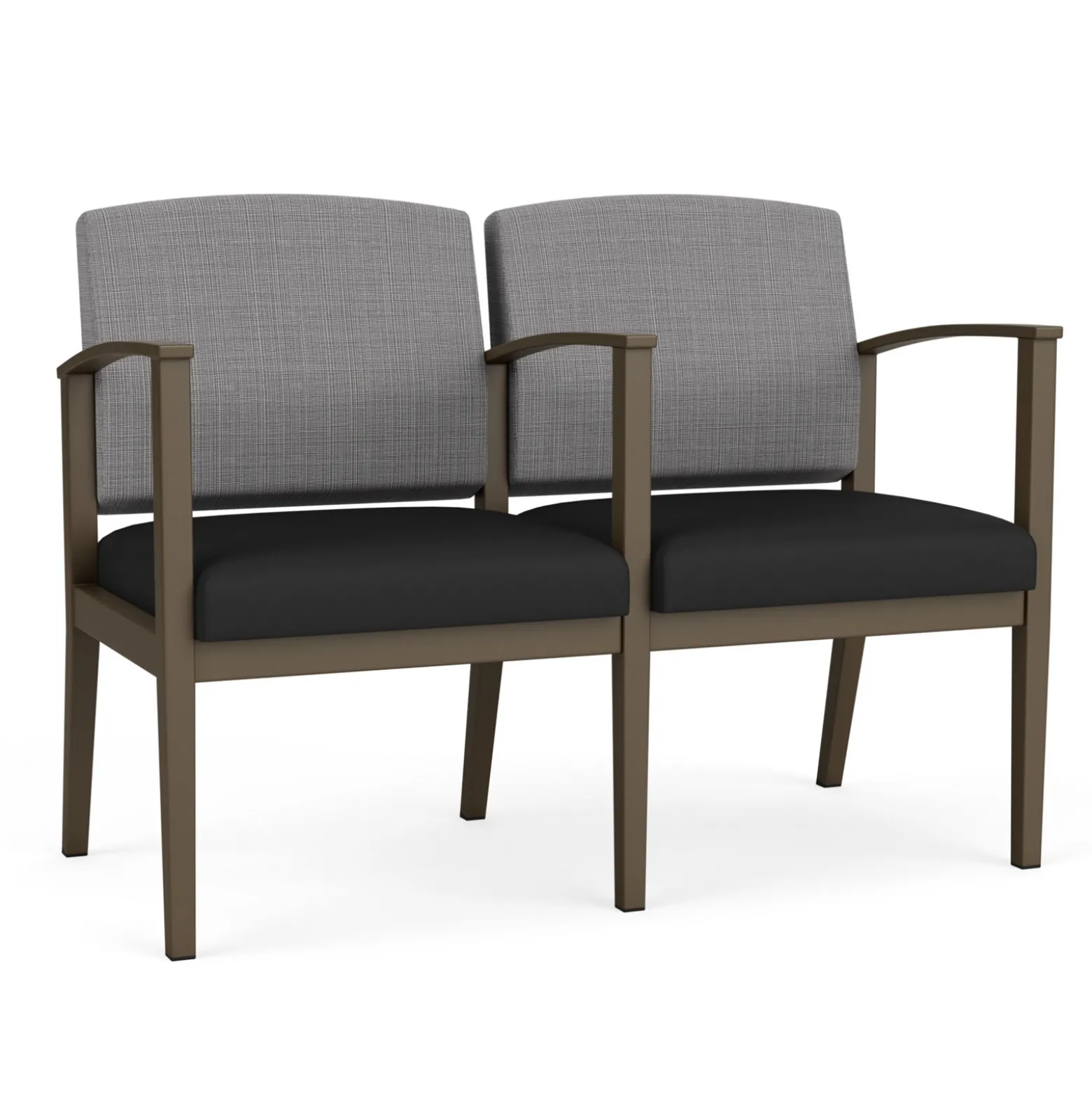 Mason Street Steel 2-Seater With Center Arm In Premium Upholstery
