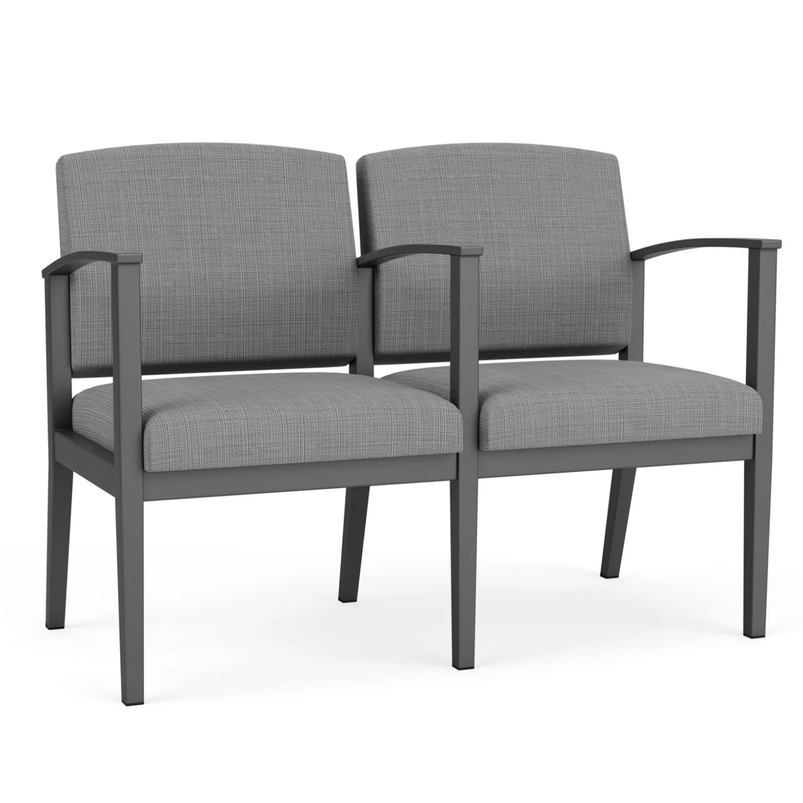 Mason Street Steel 2-Seater With Center Arm In Premium Upholstery