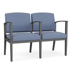 Mason Street Steel 2-Seater With Center Arm In Premium Upholstery