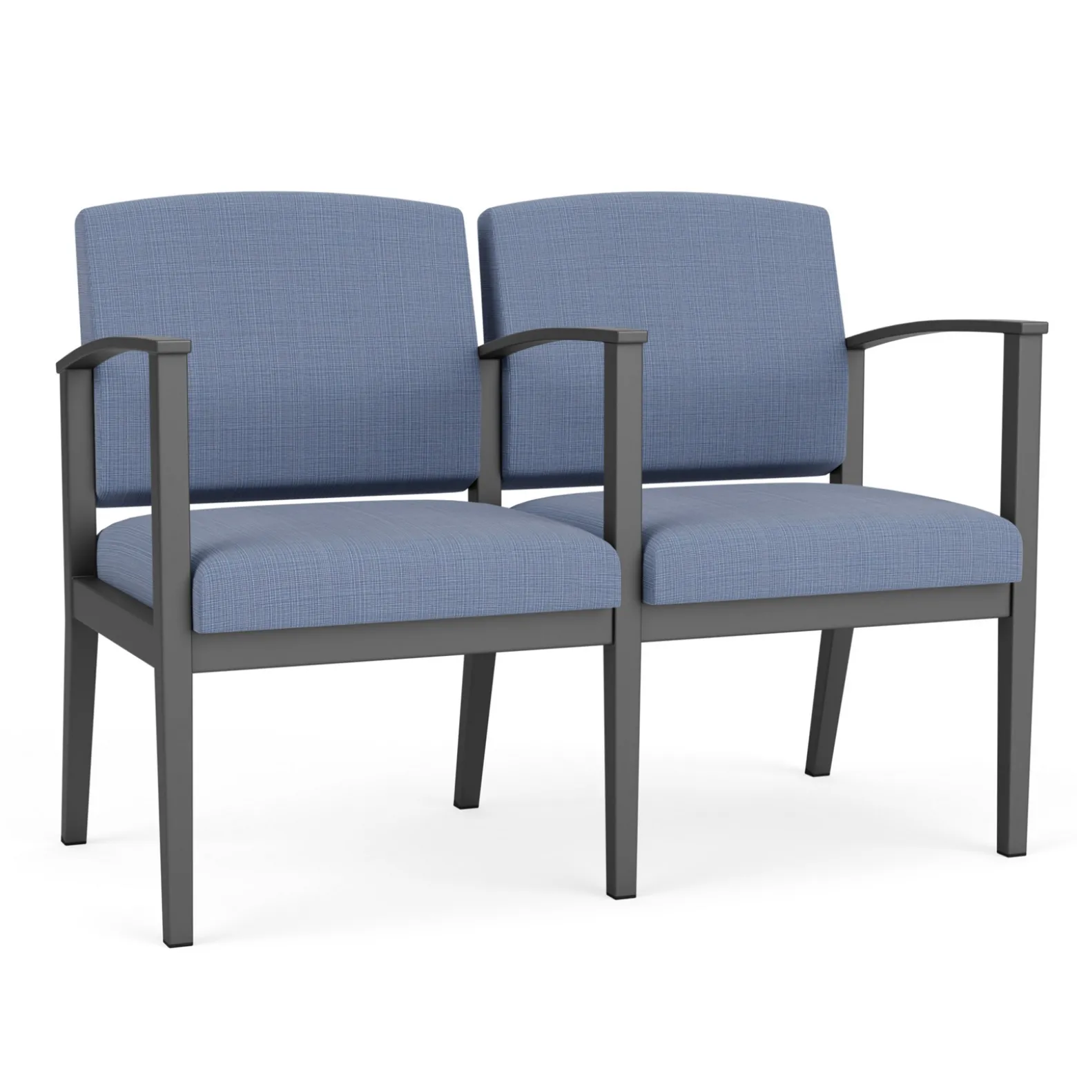 Mason Street Steel 2-Seater With Center Arm In Premium Upholstery