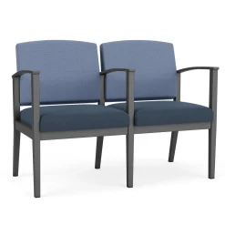 Mason Street Steel 2-Seater With Center Arm In Premium Upholstery