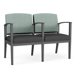 Mason Street Steel 2-Seater With Center Arm In Premium Upholstery