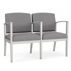 Mason Street Steel 2-Seater With Center Arm In Premium Upholstery