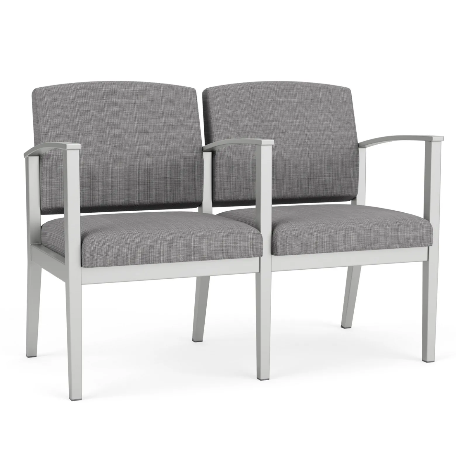 Mason Street Steel 2-Seater With Center Arm In Premium Upholstery