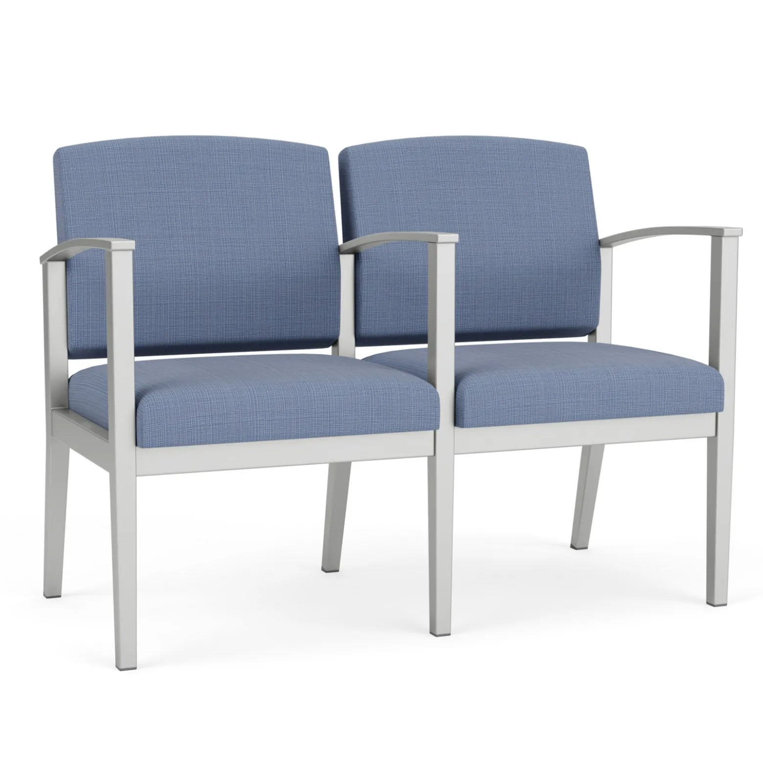 Mason Street Steel 2-Seater With Center Arm In Premium Upholstery