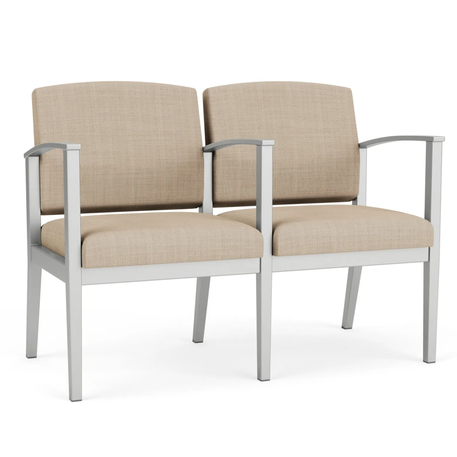 Mason Street Steel 2-Seater With Center Arm In Premium Upholstery