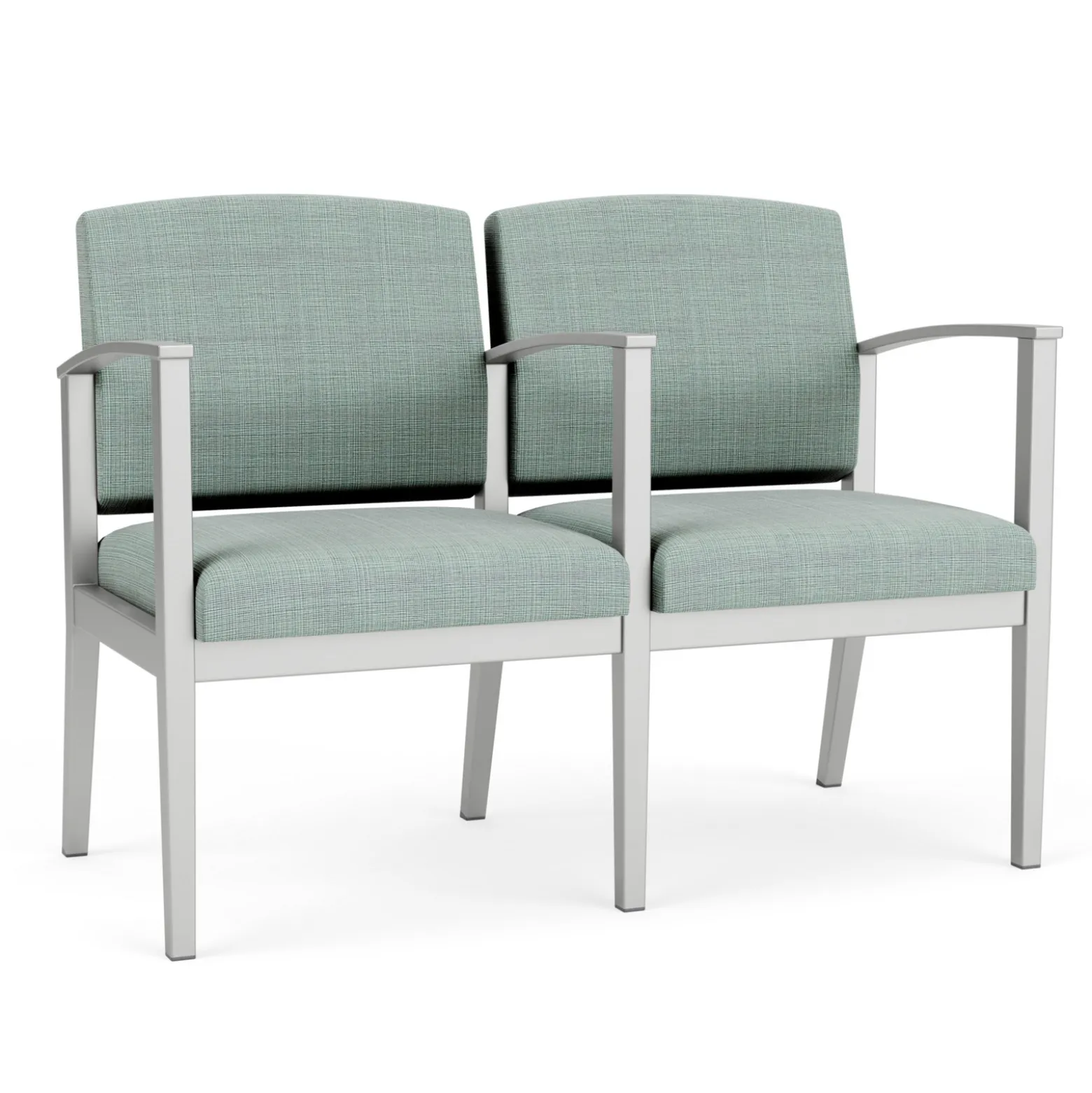 Mason Street Steel 2-Seater With Center Arm In Premium Upholstery