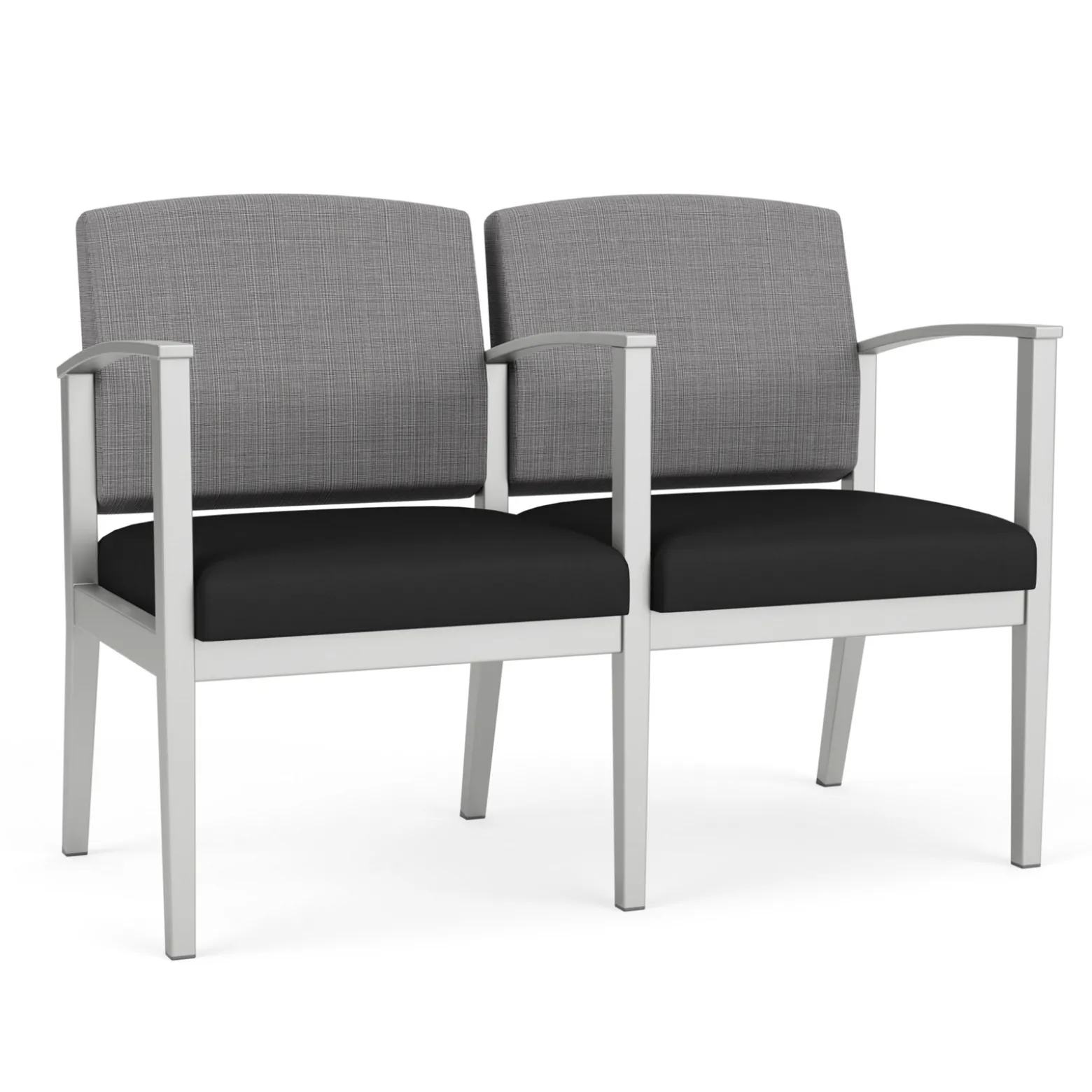 Mason Street Steel 2-Seater With Center Arm In Premium Upholstery