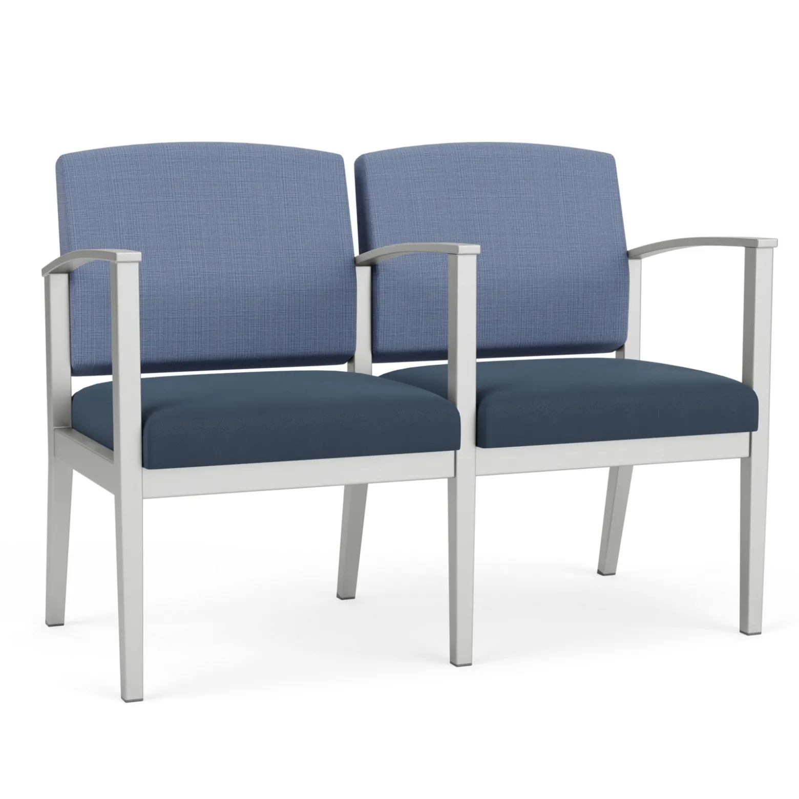 Mason Street Steel 2-Seater With Center Arm In Premium Upholstery