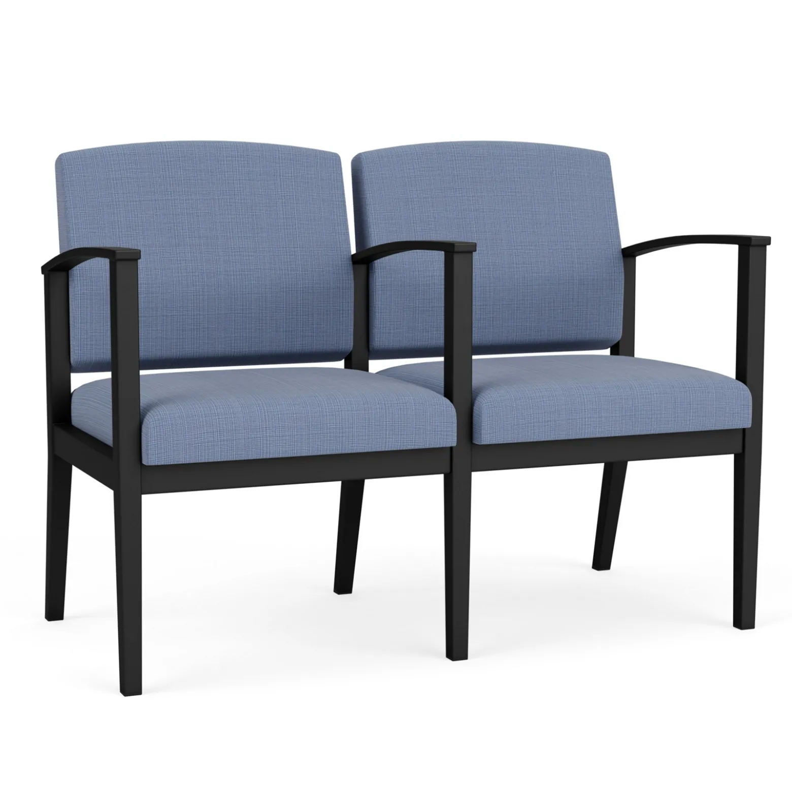 Mason Street Steel 2-Seater With Center Arm In Premium Upholstery