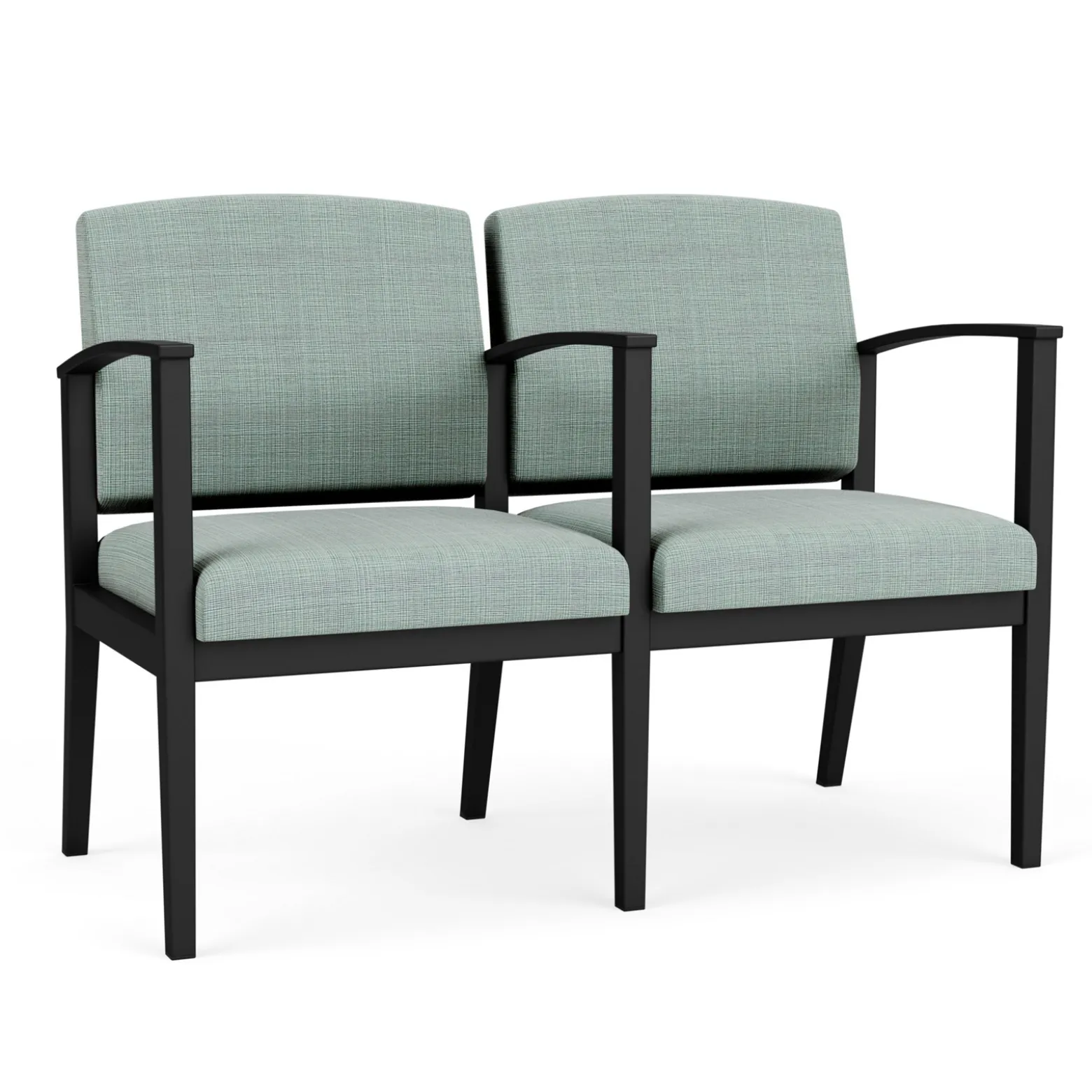 Mason Street Steel 2-Seater With Center Arm In Premium Upholstery