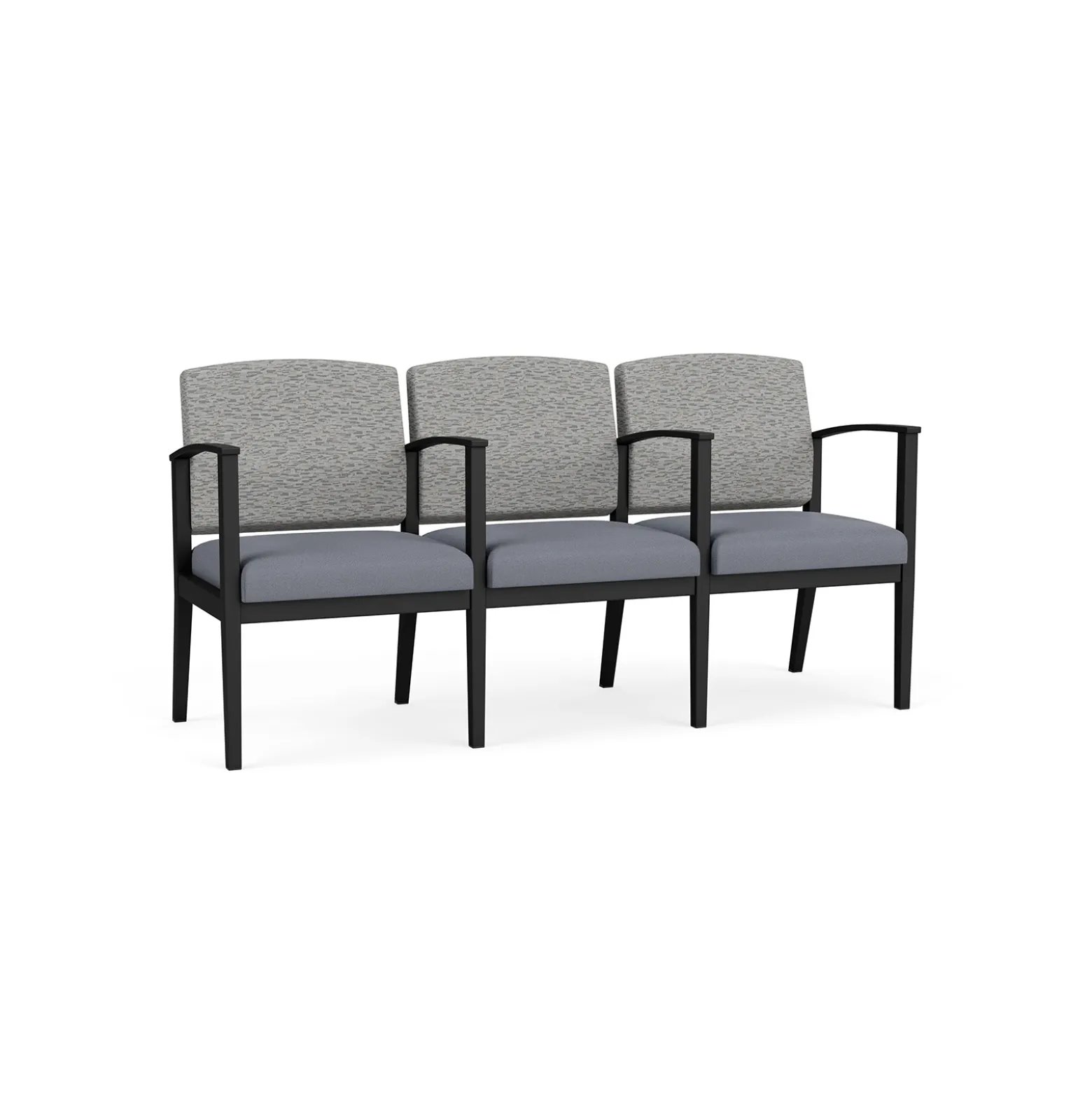 Mason Street Steel 3-Seater With Center Arms In Standard Upholstery