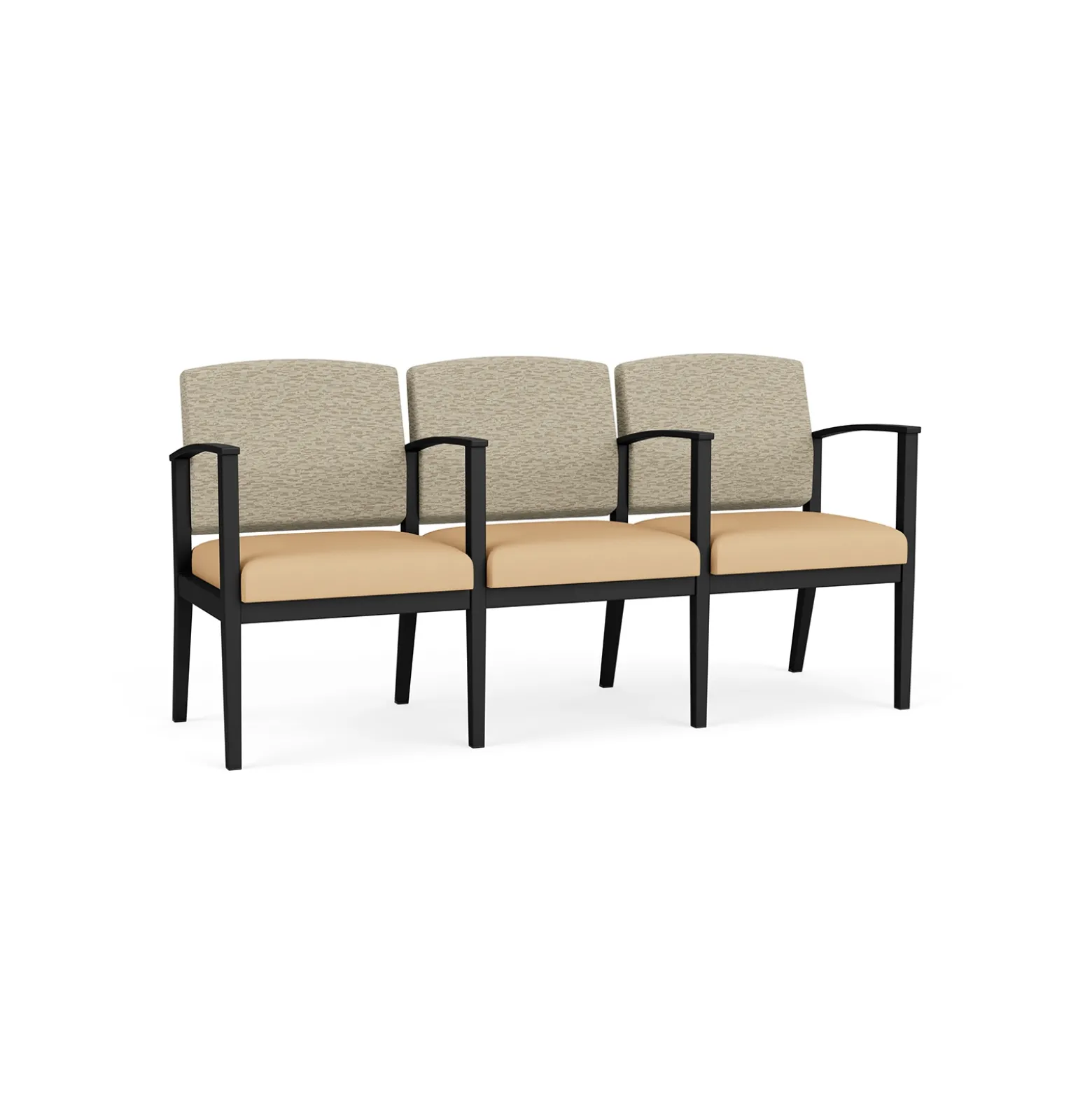 Mason Street Steel 3-Seater With Center Arms In Standard Upholstery