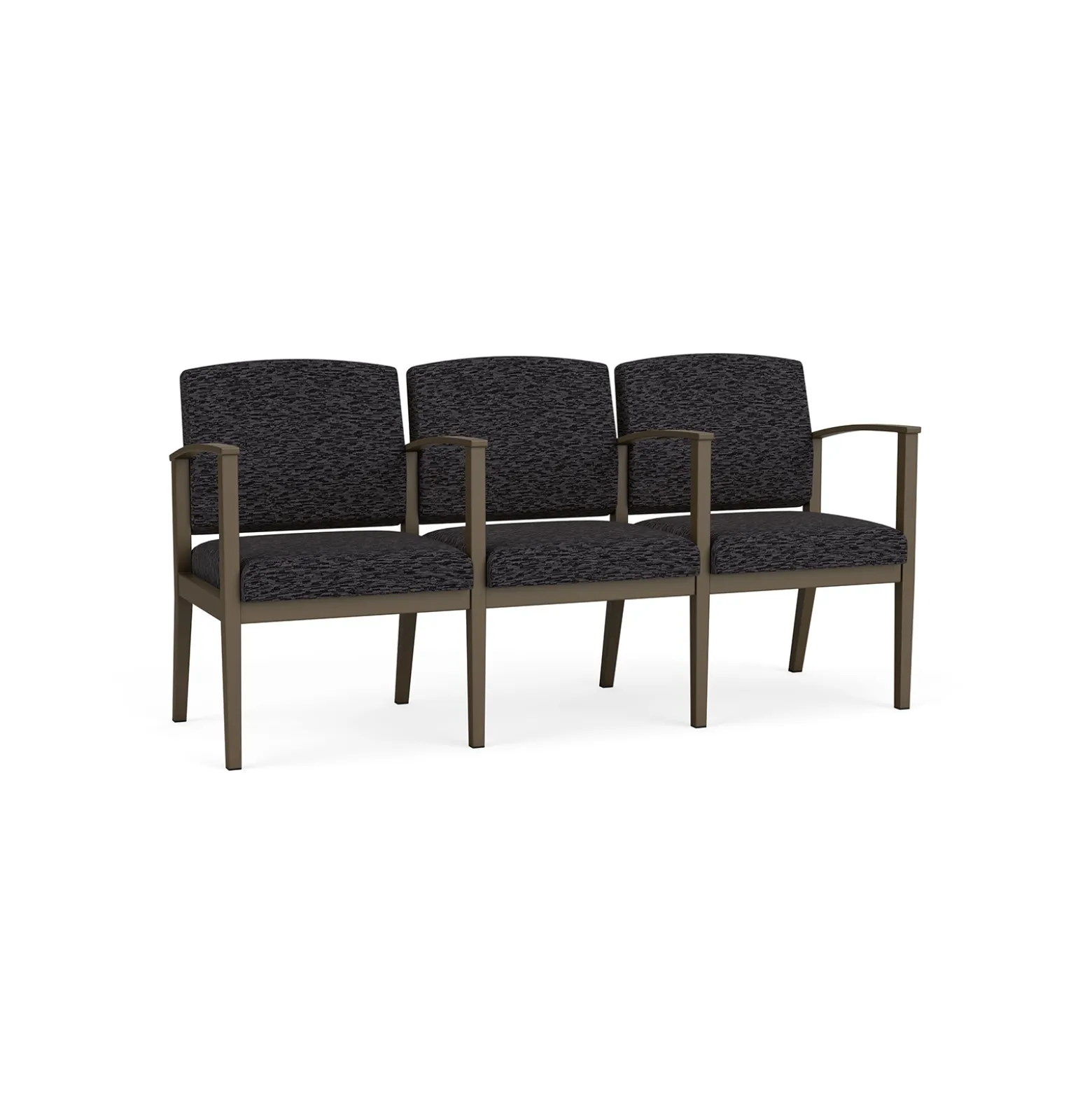 Mason Street Steel 3-Seater With Center Arms In Standard Upholstery