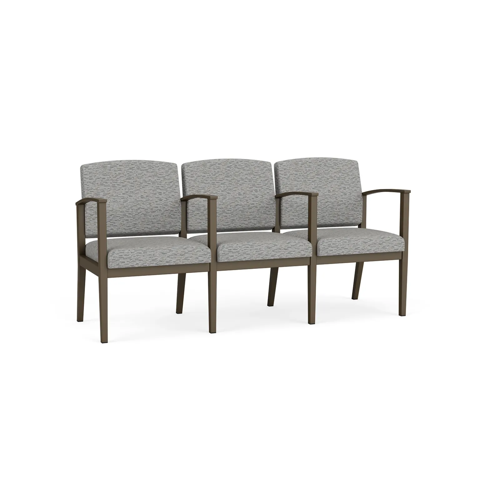 Mason Street Steel 3-Seater With Center Arms In Standard Upholstery