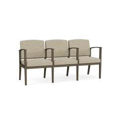 Mason Street Steel 3-Seater With Center Arms In Standard Upholstery