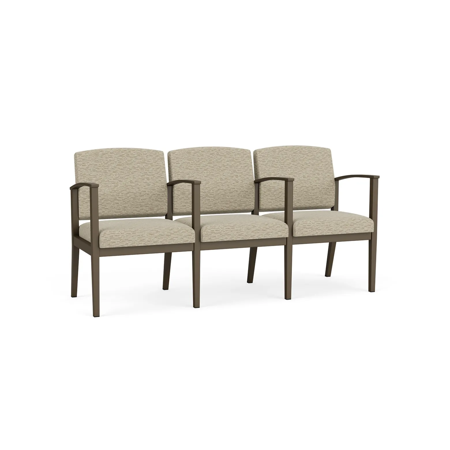 Mason Street Steel 3-Seater With Center Arms In Standard Upholstery