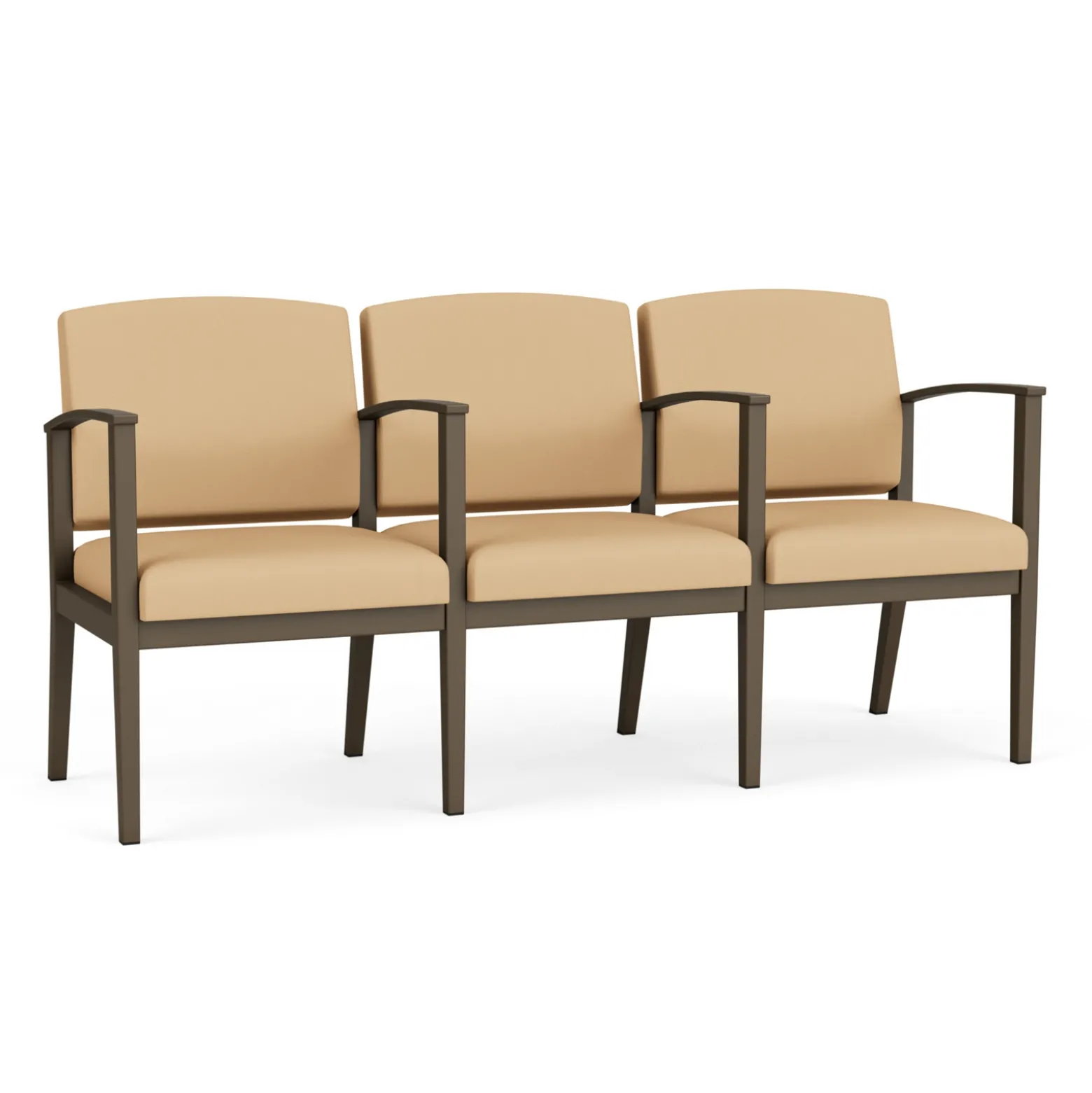 Mason Street Steel 3-Seater With Center Arms In Standard Upholstery