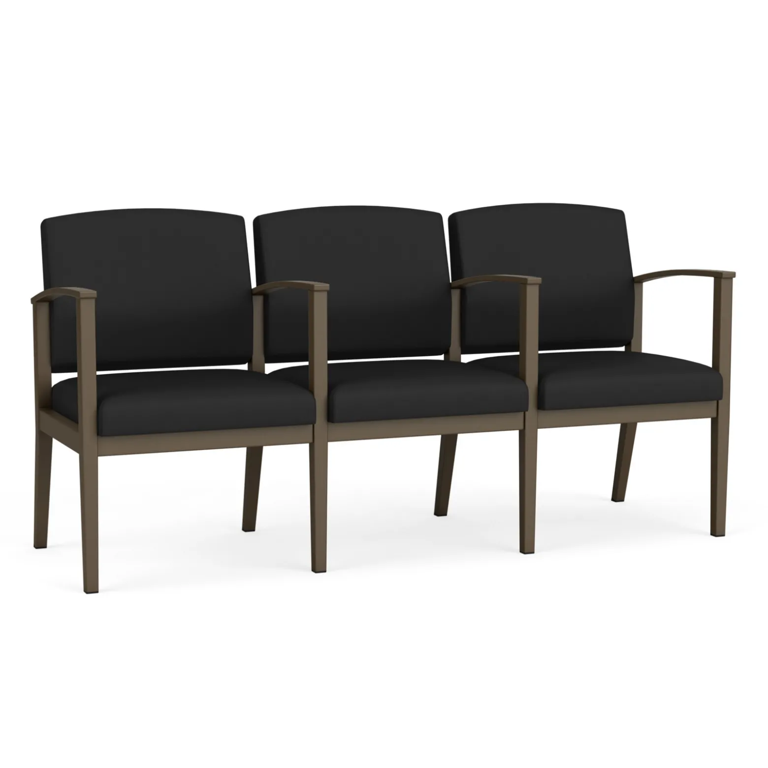 Mason Street Steel 3-Seater With Center Arms In Standard Upholstery