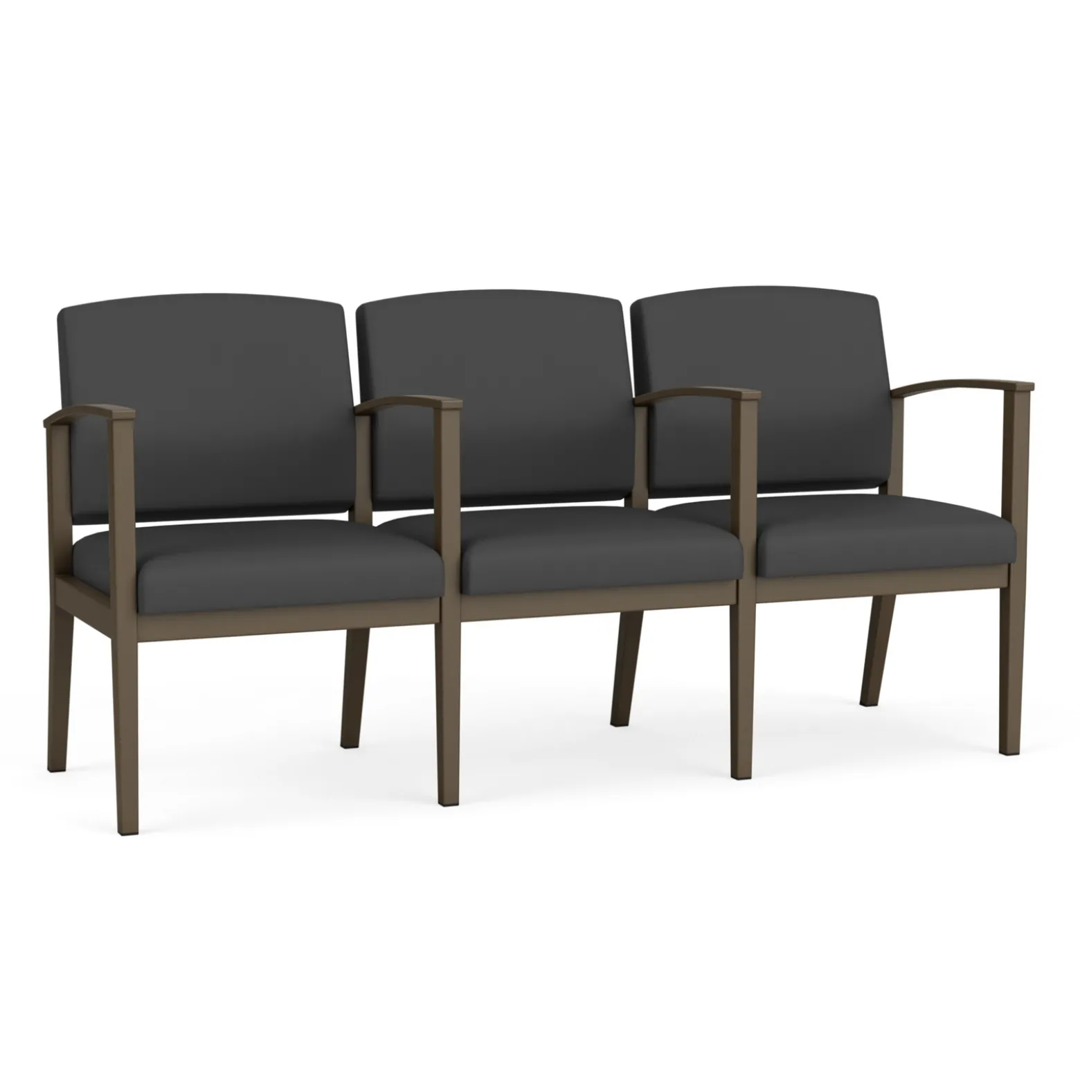 Mason Street Steel 3-Seater With Center Arms In Standard Upholstery