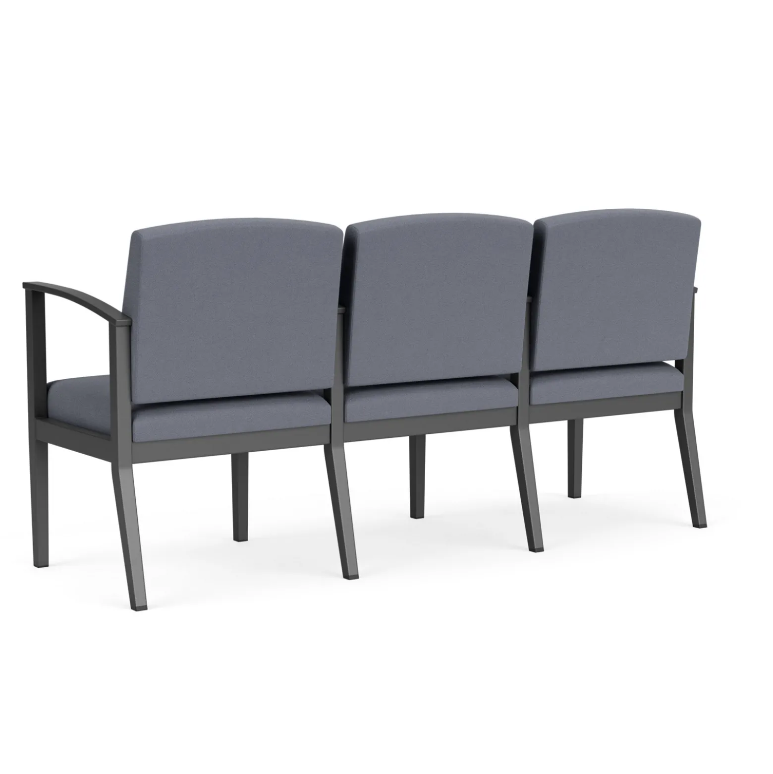 Mason Street Steel 3-Seater With Center Arms In Standard Upholstery