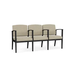 Mason Street Steel 3-Seater With Center Arms In Standard Upholstery