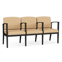 Mason Street Steel 3-Seater With Center Arms In Standard Upholstery
