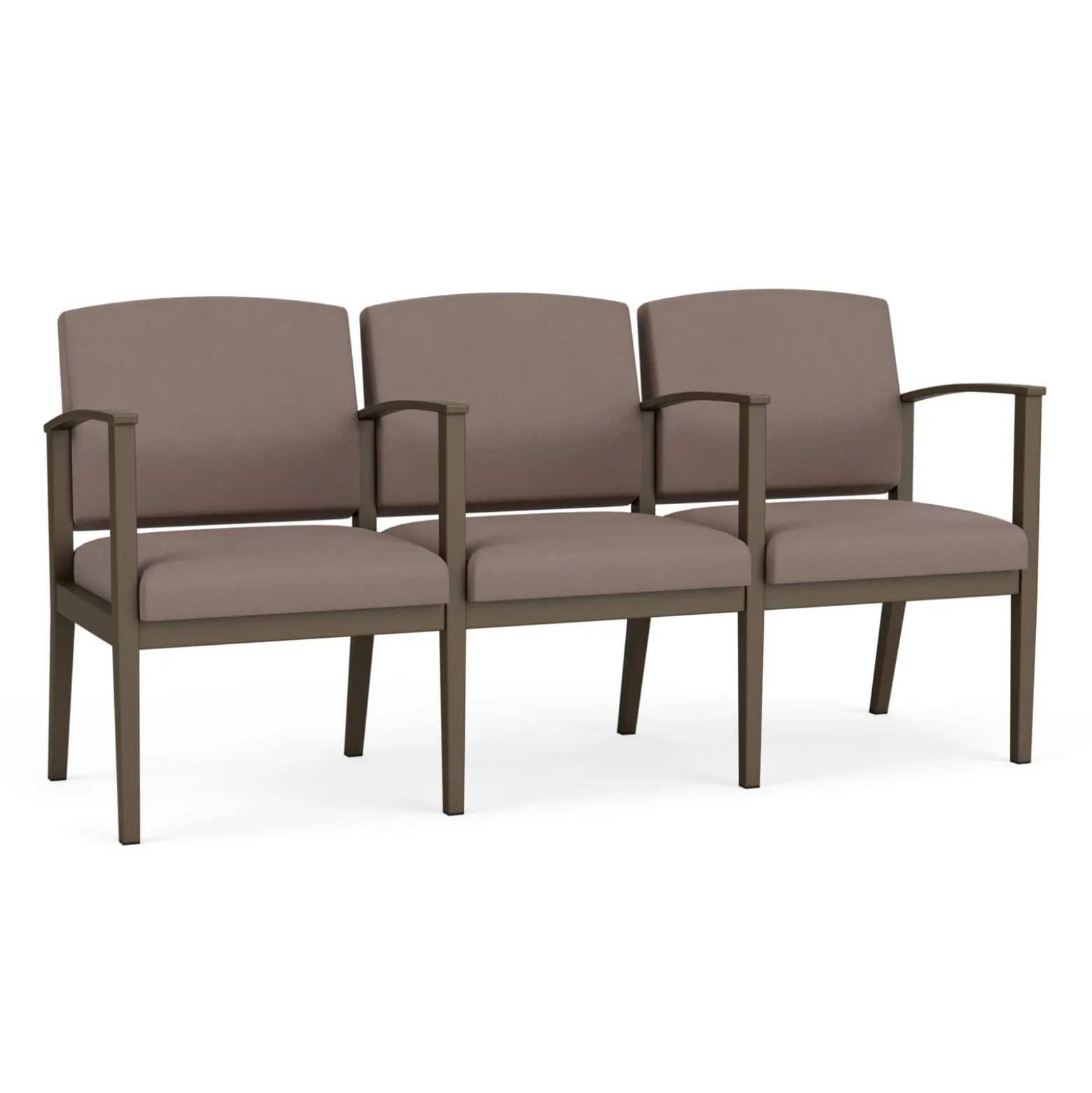 Mason Street Steel 3-Seater With Center Arms In Standard Upholstery