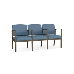 Mason Street Steel 3-Seater With Center Arms In Standard Upholstery