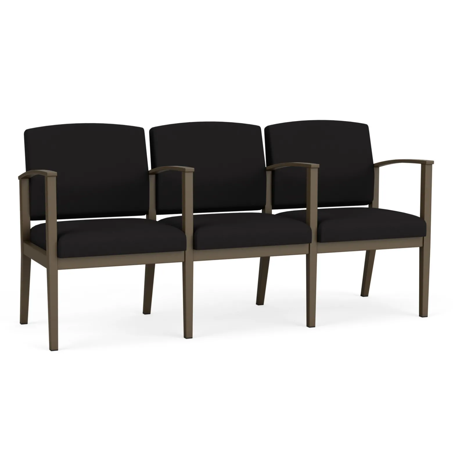 Mason Street Steel 3-Seater With Center Arms In Standard Upholstery
