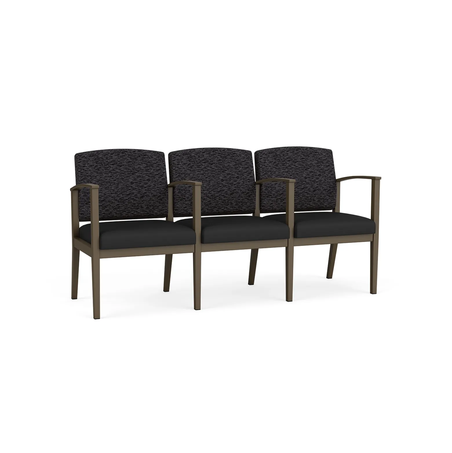 Mason Street Steel 3-Seater With Center Arms In Standard Upholstery