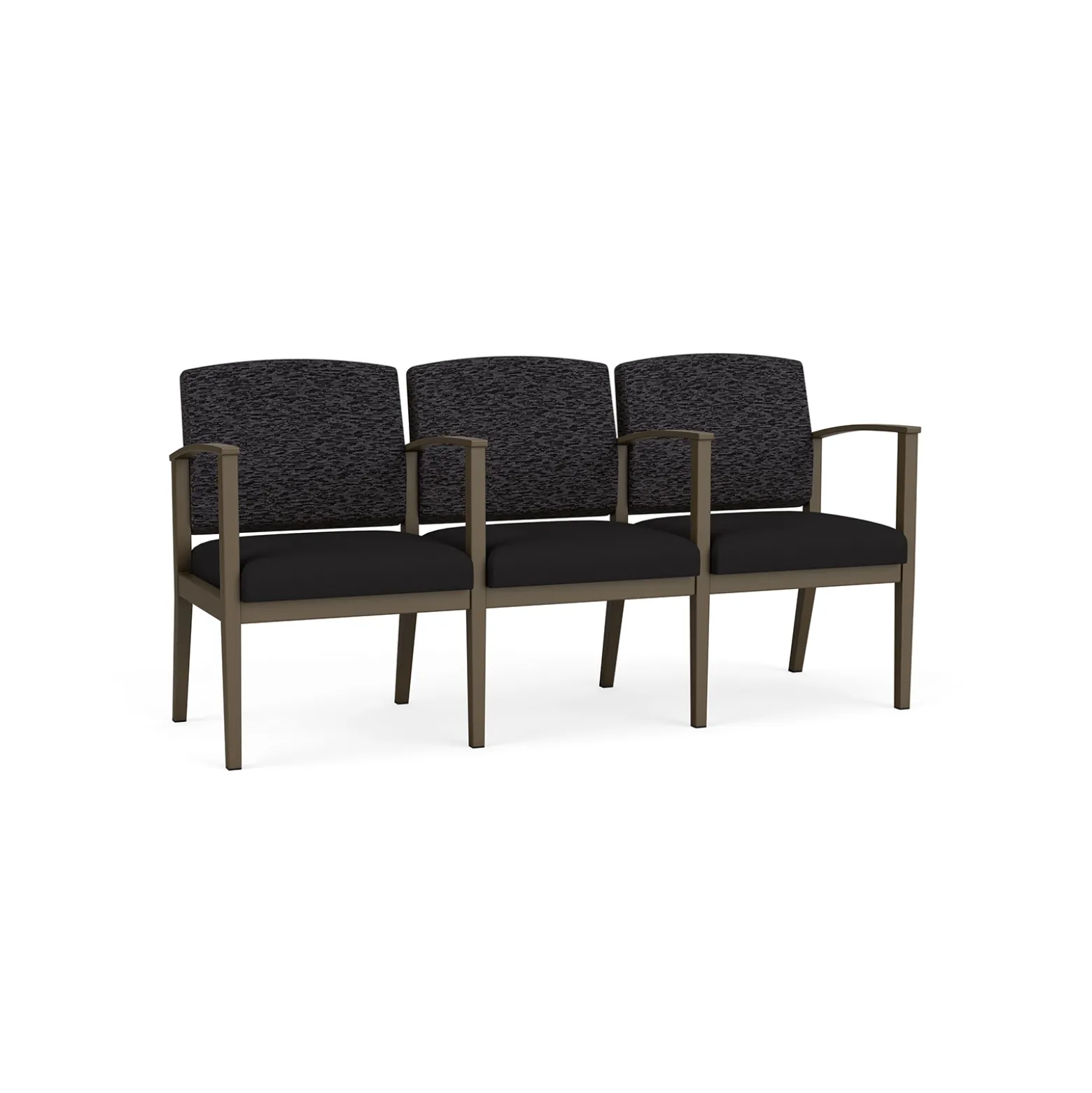 Mason Street Steel 3-Seater With Center Arms In Standard Upholstery