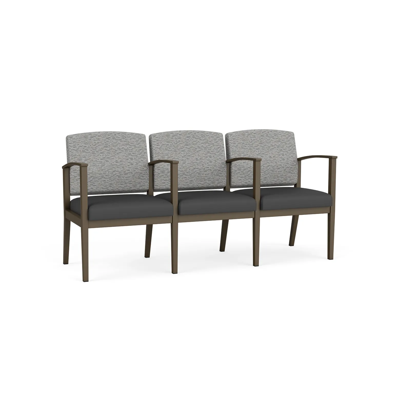 Mason Street Steel 3-Seater With Center Arms In Standard Upholstery