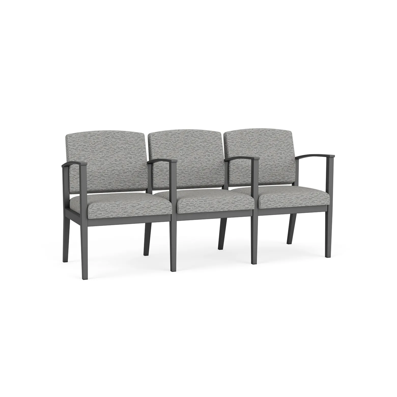 Mason Street Steel 3-Seater With Center Arms In Standard Upholstery