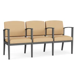 Mason Street Steel 3-Seater With Center Arms In Standard Upholstery