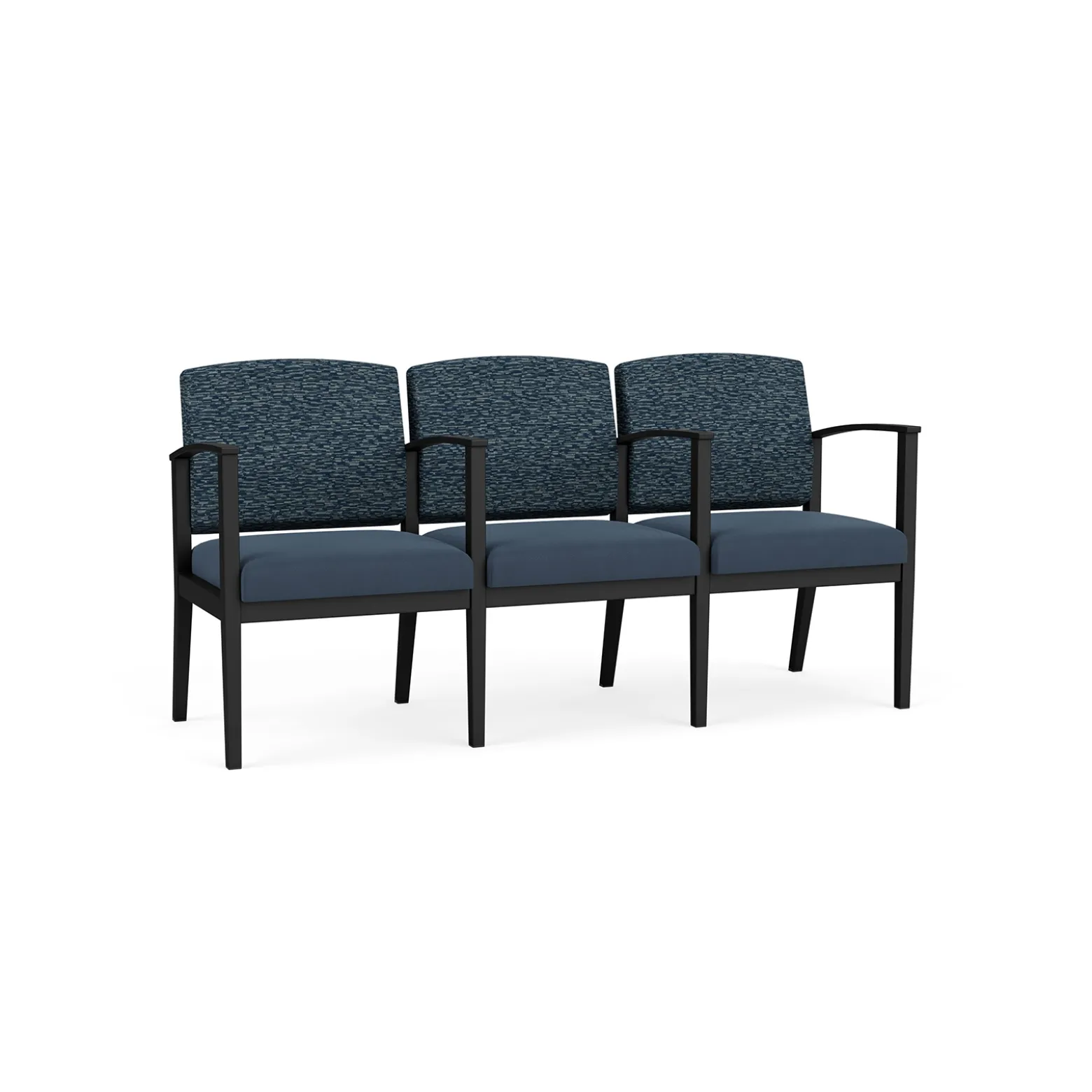 Mason Street Steel 3-Seater With Center Arms In Standard Upholstery