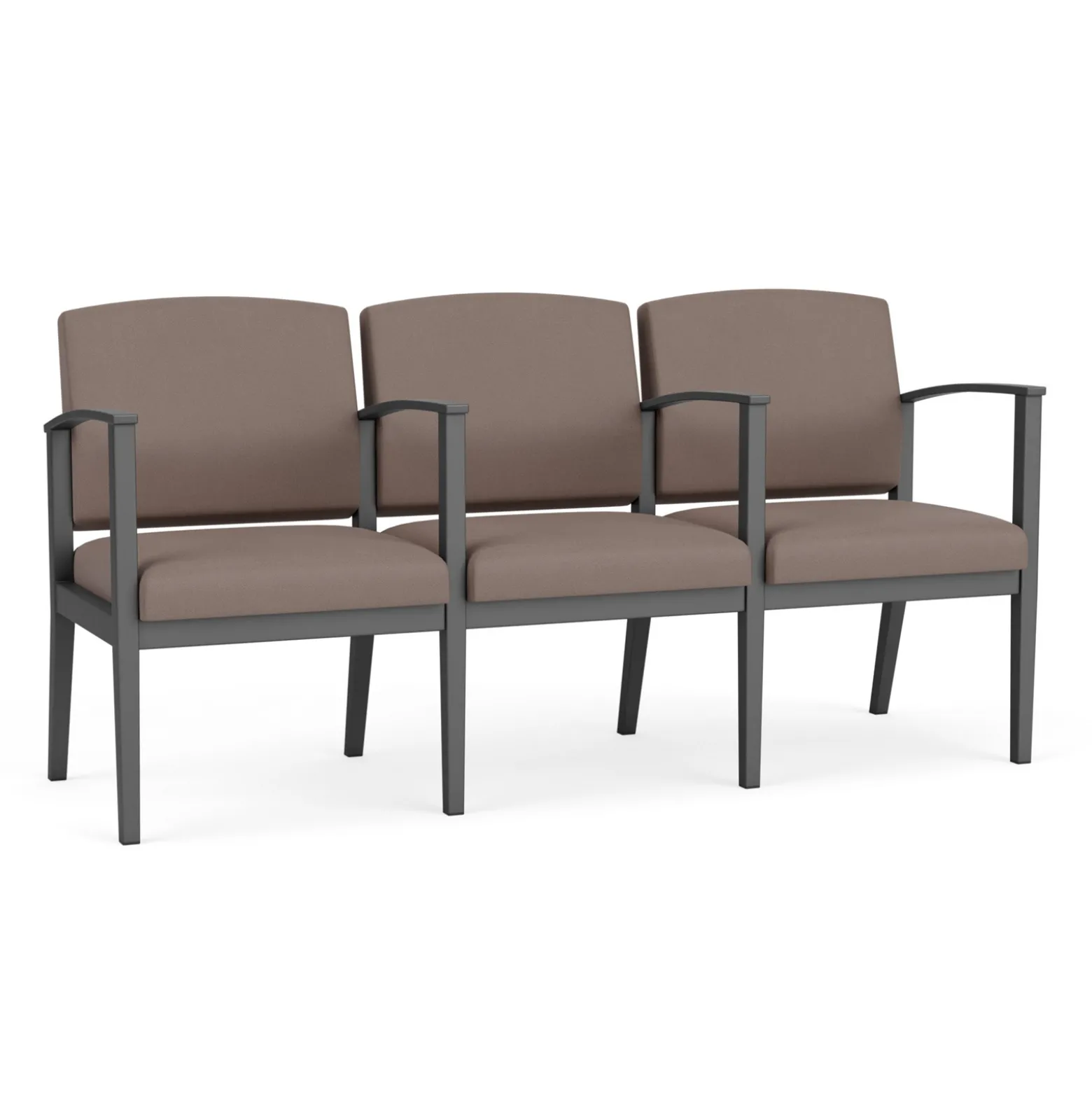 Mason Street Steel 3-Seater With Center Arms In Standard Upholstery