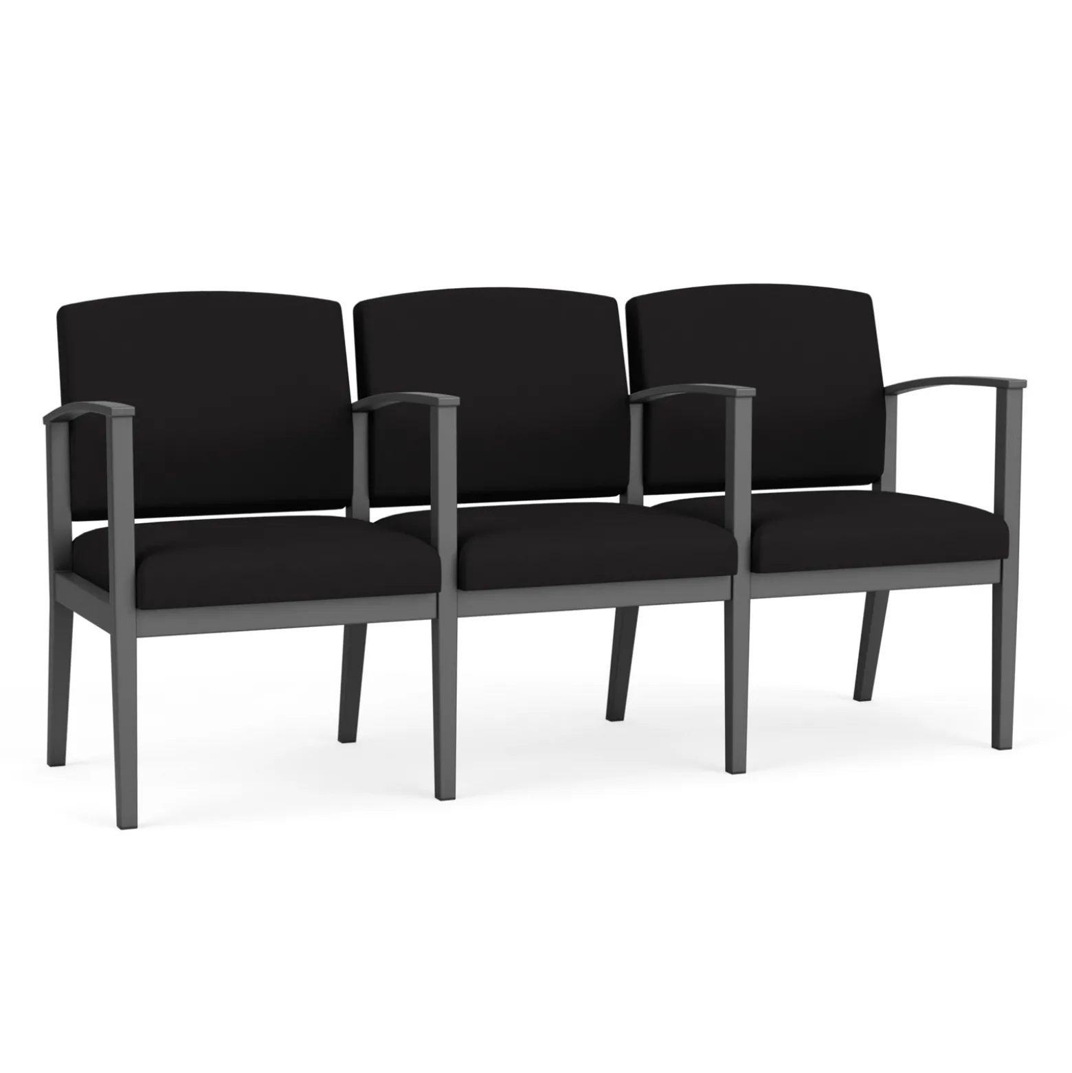 Mason Street Steel 3-Seater With Center Arms In Standard Upholstery