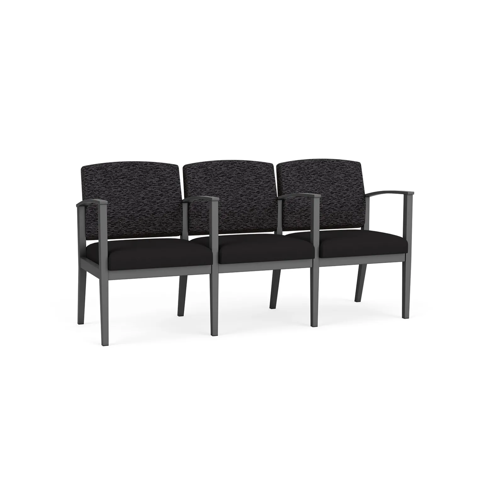 Mason Street Steel 3-Seater With Center Arms In Standard Upholstery