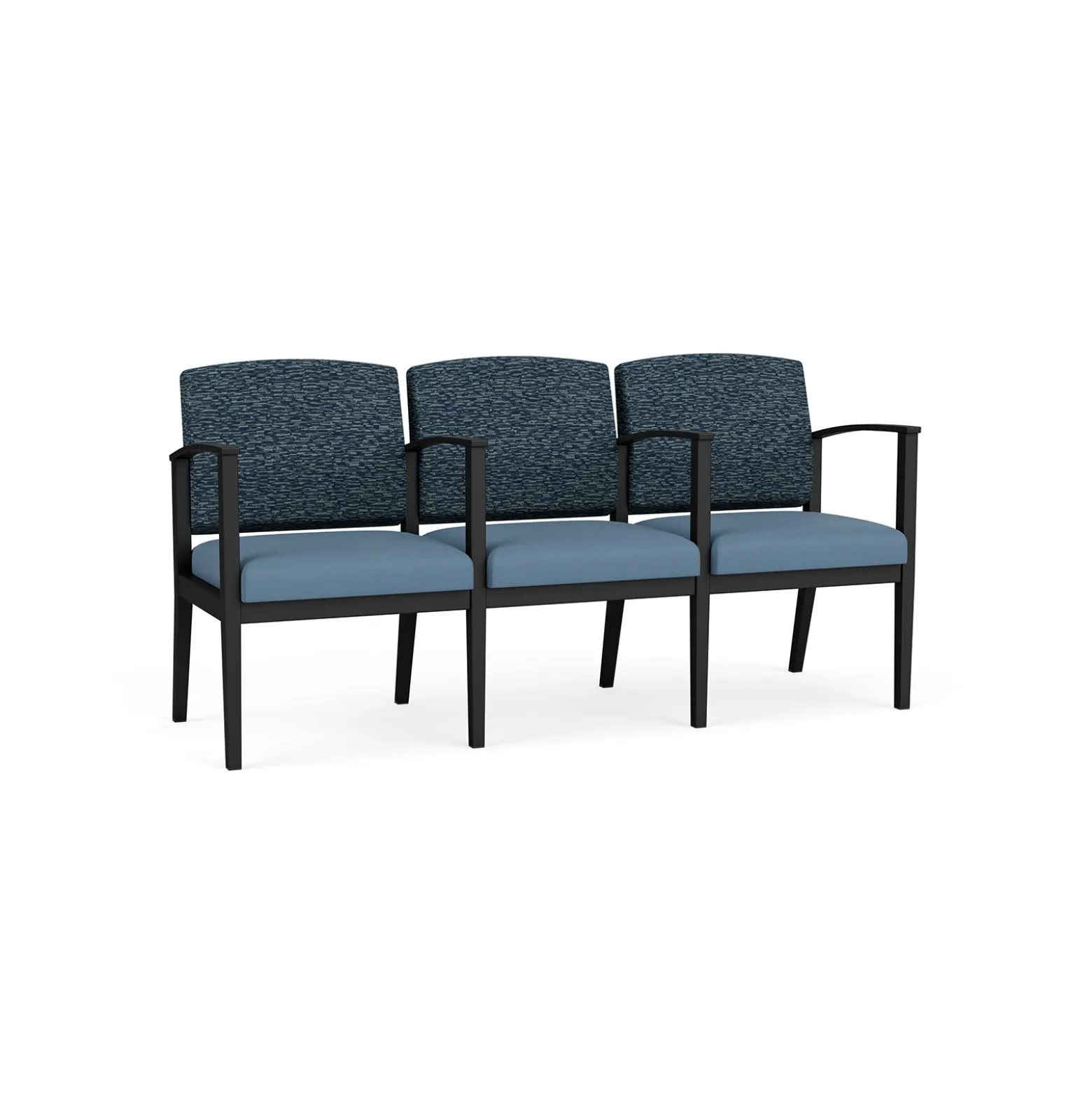 Mason Street Steel 3-Seater With Center Arms In Standard Upholstery