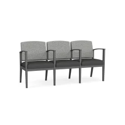 Mason Street Steel 3-Seater With Center Arms In Standard Upholstery