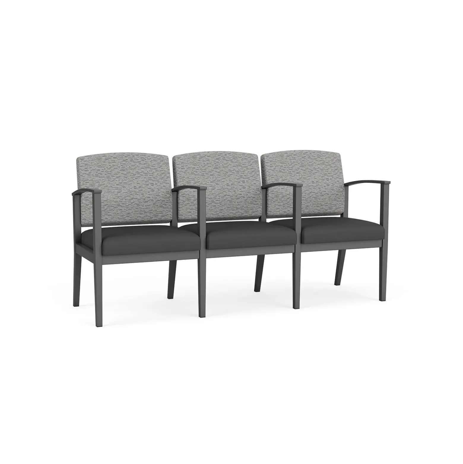 Mason Street Steel 3-Seater With Center Arms In Standard Upholstery