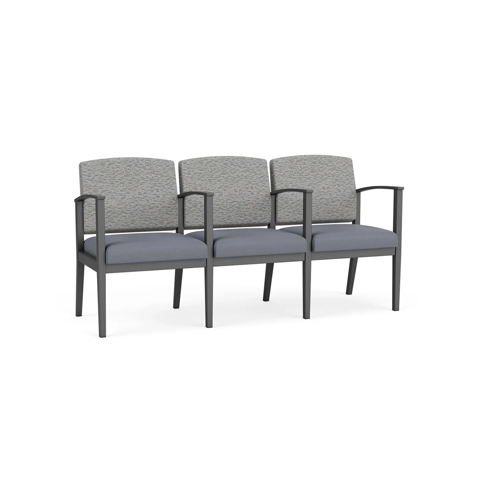 Mason Street Steel 3-Seater With Center Arms In Standard Upholstery