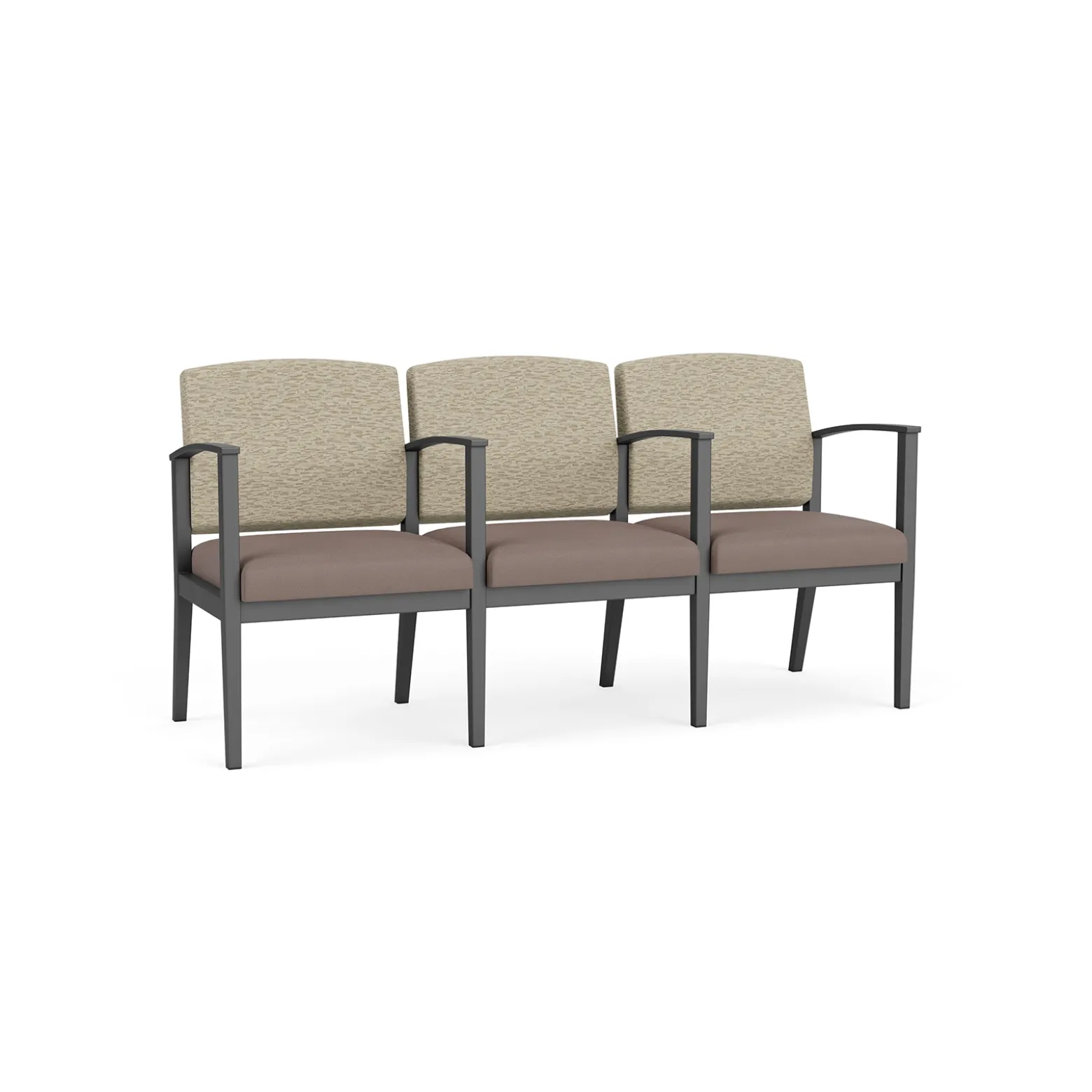 Mason Street Steel 3-Seater With Center Arms In Standard Upholstery