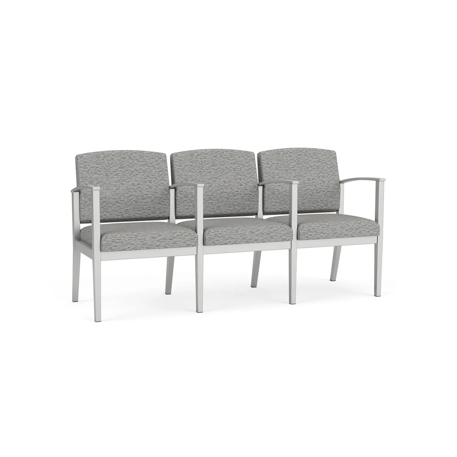 Mason Street Steel 3-Seater With Center Arms In Standard Upholstery