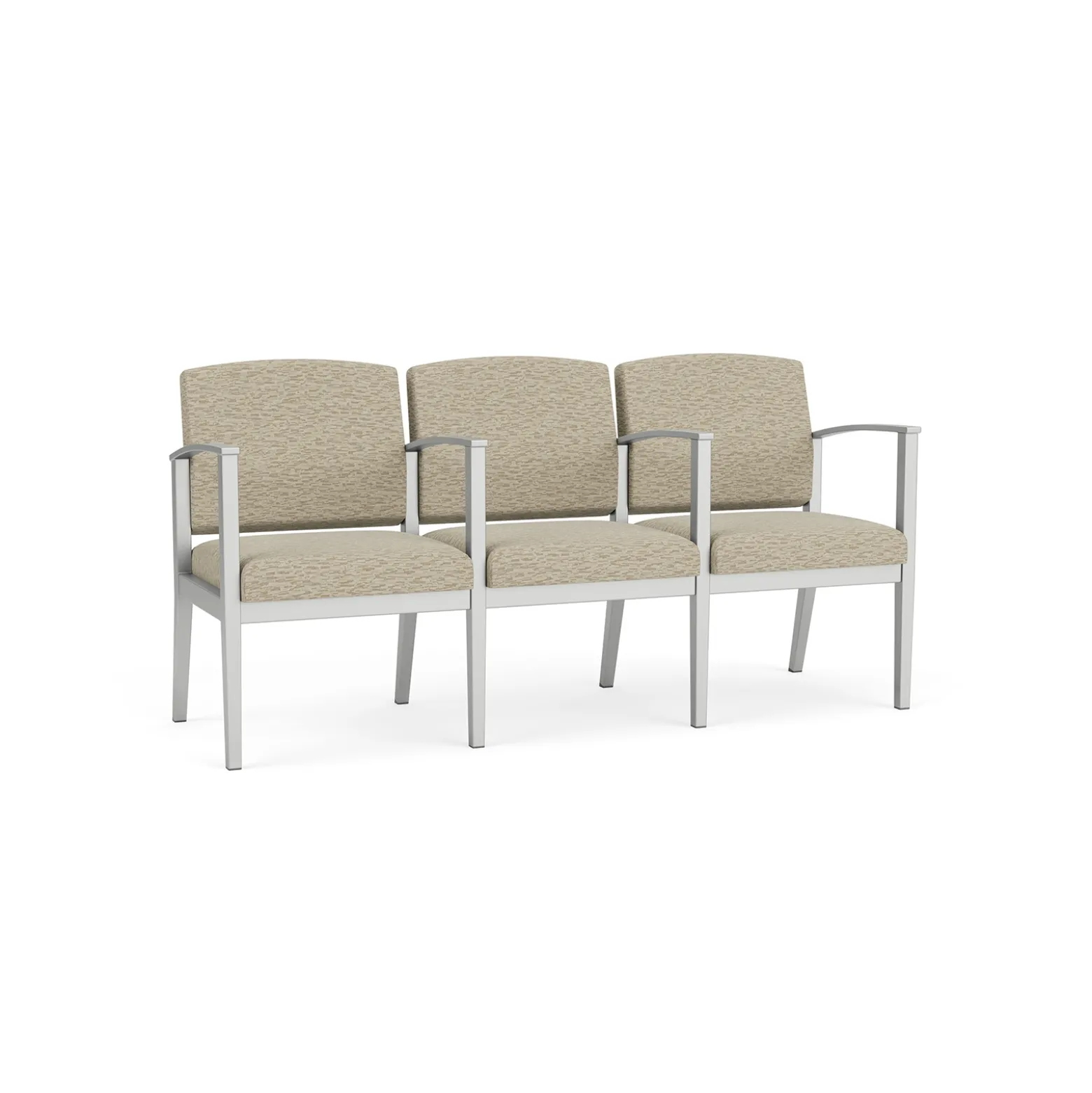 Mason Street Steel 3-Seater With Center Arms In Standard Upholstery