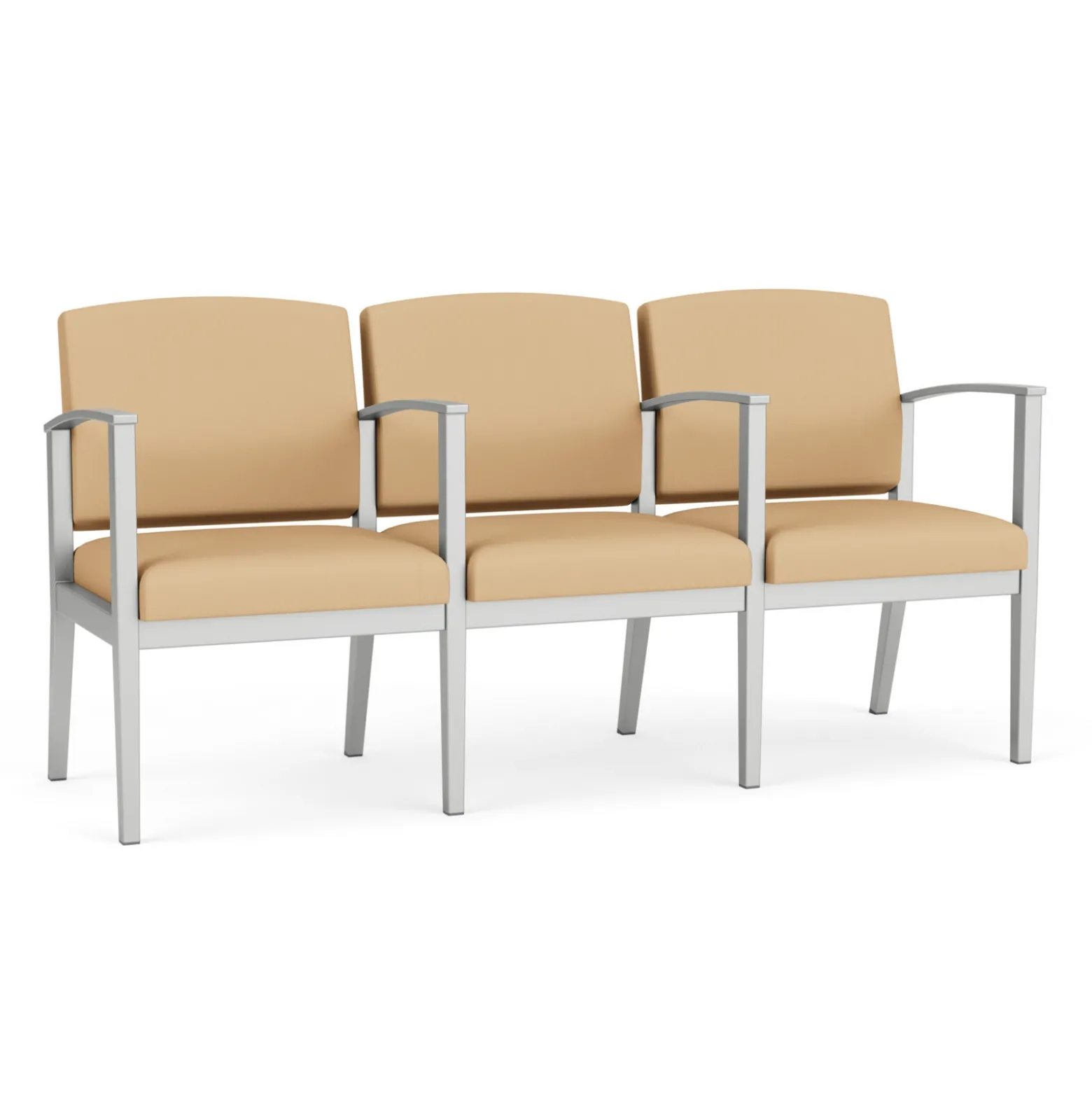 Mason Street Steel 3-Seater With Center Arms In Standard Upholstery