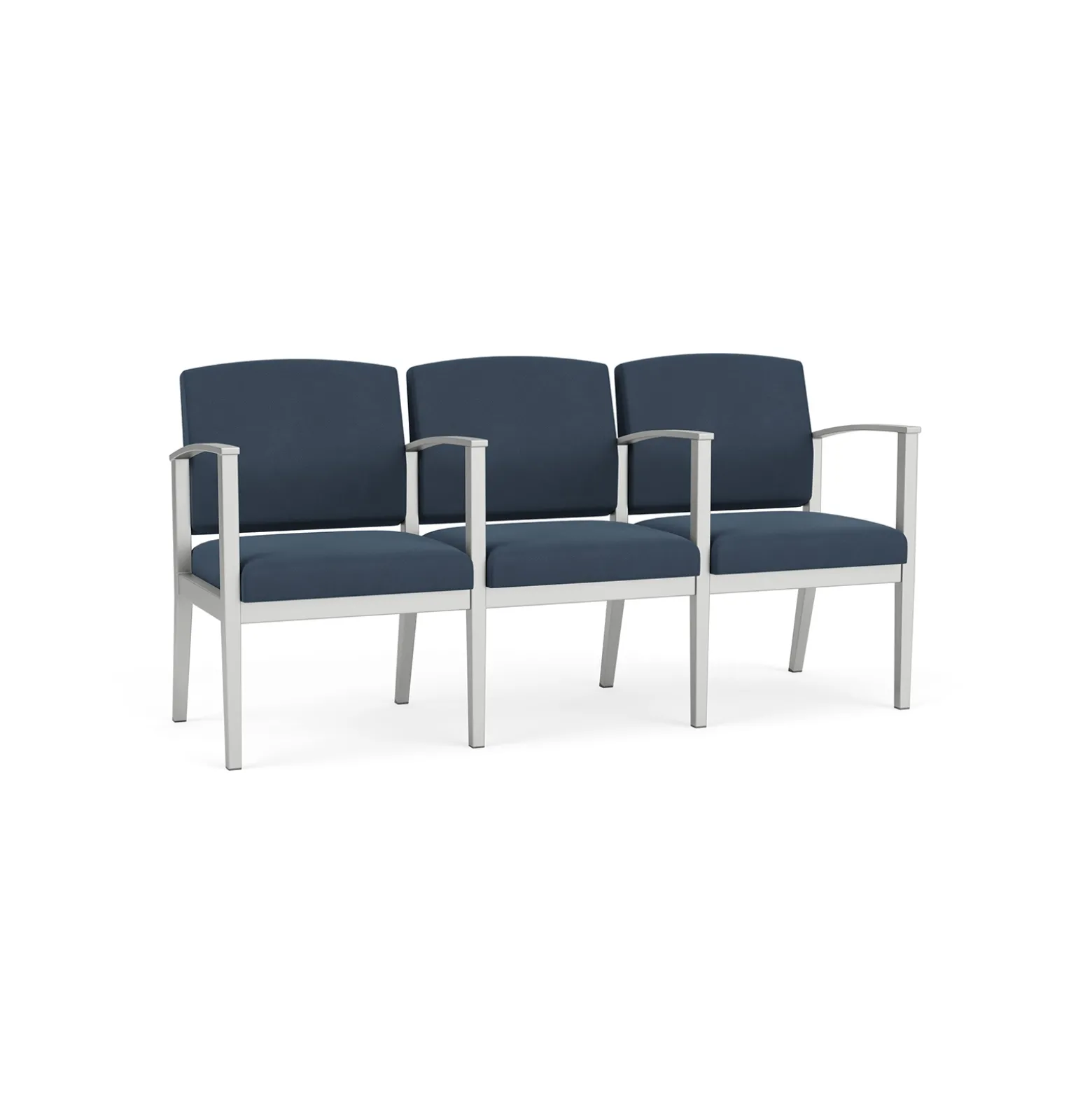 Mason Street Steel 3-Seater With Center Arms In Standard Upholstery