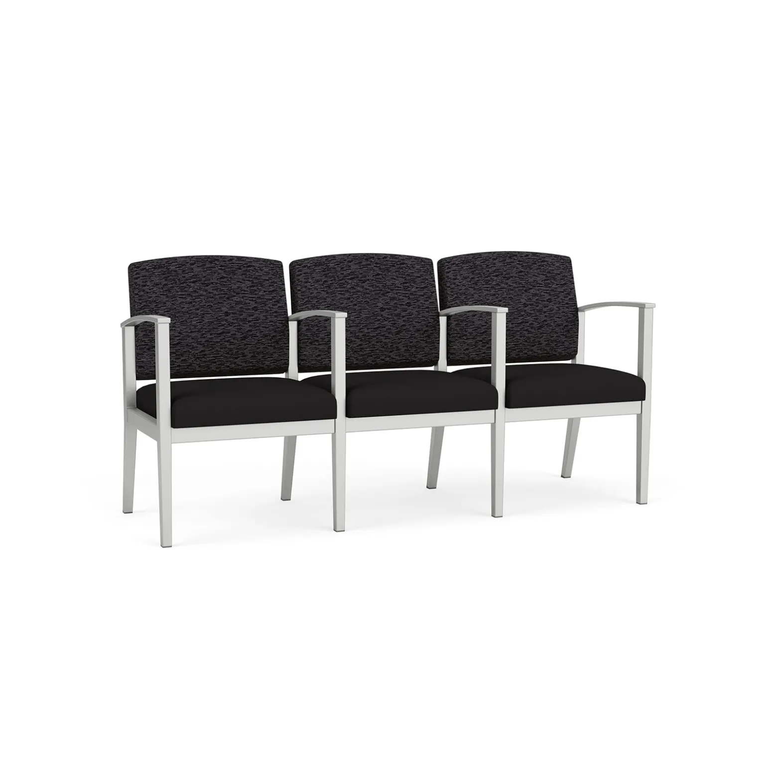 Mason Street Steel 3-Seater With Center Arms In Standard Upholstery